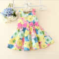 Neue 2016 Mädchen Kleid Floral Kinder Kleidung Mädchen Casual Kleider Mode Design Kinder Kleidung Prinzessin Sommerkleid